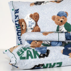 Completo Lenzuola 100% Cotone "Ted" - Verde