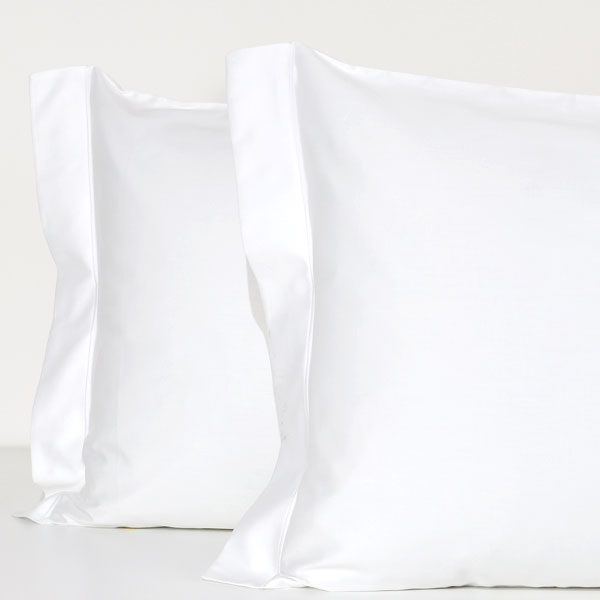 Coppia Federe Raso 60 Cotone 100% Cleopatra - Bianco