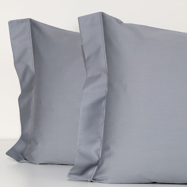 Coppia Federe Raso 60 Cotone 100% Cleopatra - Grigio