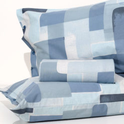 Parure Copripiumino 100% Cotone "Berlino" - Avio