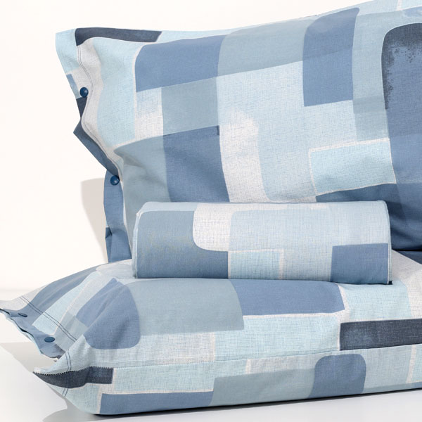 Parure Copripiumino 100% Cotone "Berlino" - Avio