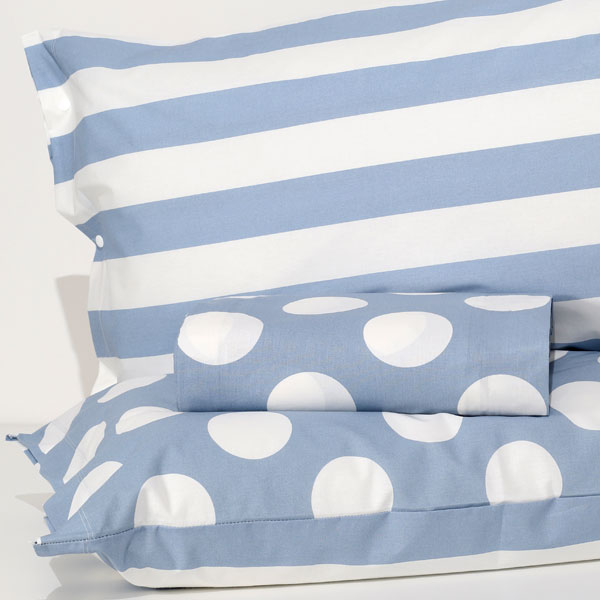 Parure Copripiumino 100% Cotone "Clara" Avio