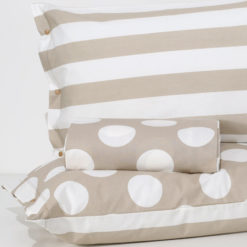Parure Copripiumino 100% Cotone "Clara" Beige