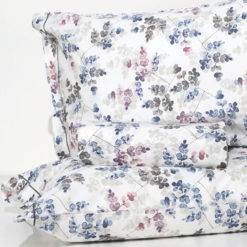 Parure Copripiumino 100% Cotone "Eucalipto" - Blu