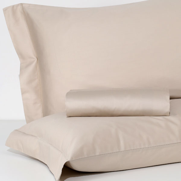 Parure Copripiumino Raso 60 Cotone 100% Cleopatra - Beige