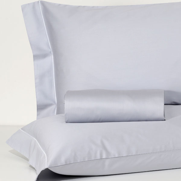 Parure Copripiumino Raso 60 Cotone 100% Cleopatra - Perla