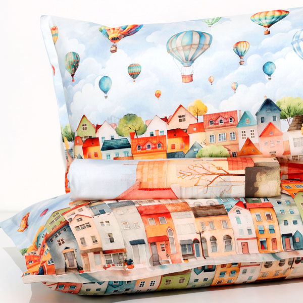 Parure-Lenzuolo-Copriletto-Mongolfiere