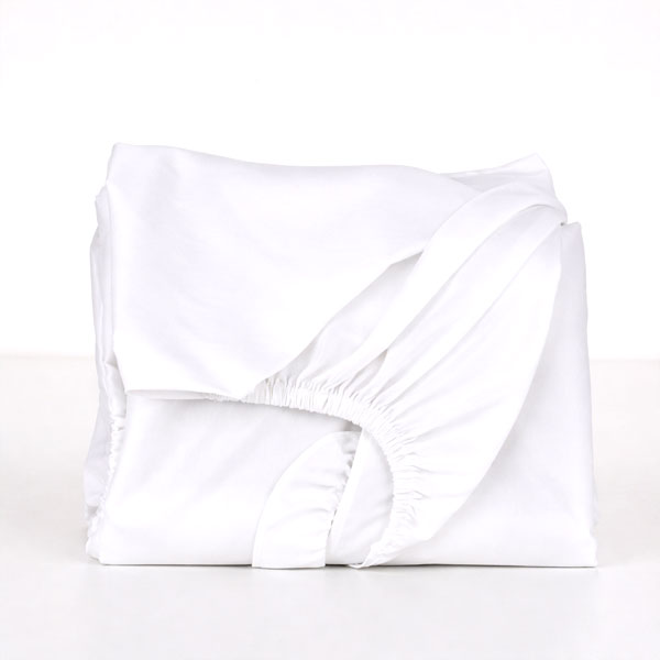 Sotto con Angoli Raso 60 Cotone 100% Cleopatra - Bianco