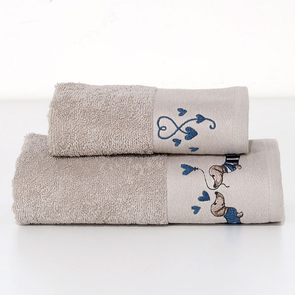 Viso + Ospite "Bassotti" - Blu/Tortora