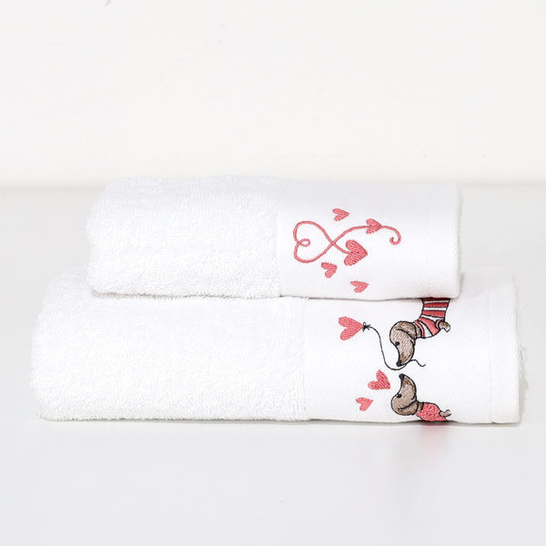 Viso + Ospite "Bassotti" - Rosa/Bianco