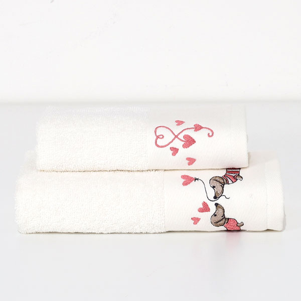 Viso + Ospite "Bassotti" - Rosa/Panna