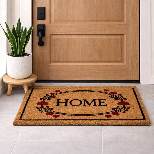 Tappeto "Cocco" Frasi Felici - Home