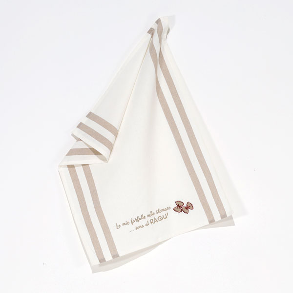 Strofinaccio con Ricamo "Funny"  - Farfalle Ragù 