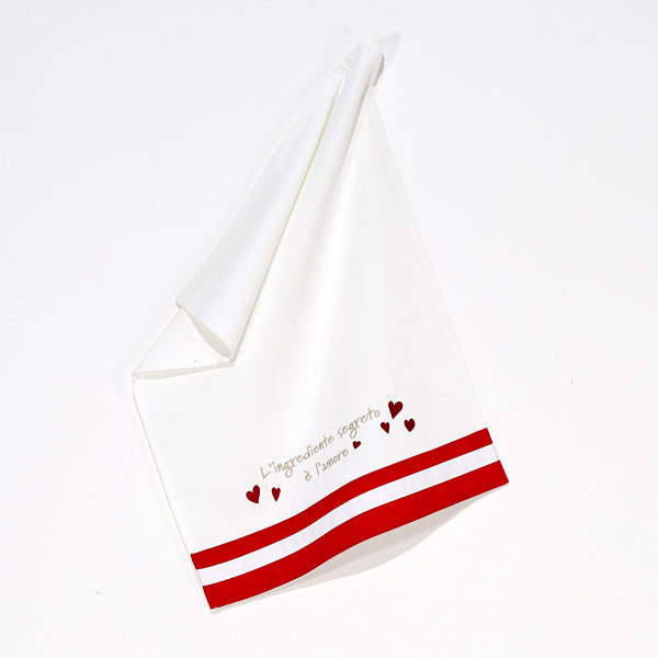 Strofinaccio con Ricamo "Innamorati" - Ingrediente Segreto 