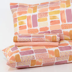 Completo Lenzuola 100% cotone "Chromia" - Orange