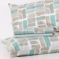 Completo Lenzuola 100% cotone "Chromia" - Verde