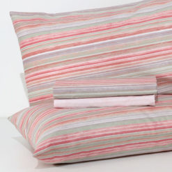 Completo Lenzuola 100% cotone "Marina" - Rosa