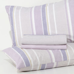 Completo Lenzuola 100% cotone "Mirel" - Lilla