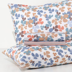 Completo Lenzuola 100% cotone "Trifoglio" - Multicolor