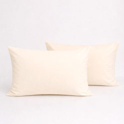 Coppia Federe 100% cotone Lettino - Baby Beige