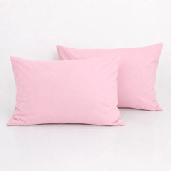 Coppia Federe 100% cotone Lettino - Baby Rosa
