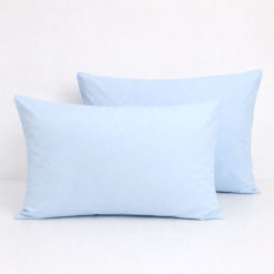 Coppia Federe 100% cotone Lettino - Baby Celeste