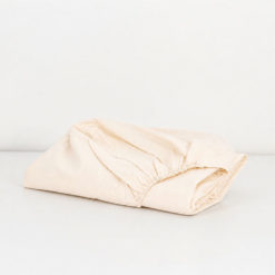 Lenzuolo sotto con angoli 100% cotone Lettino - Baby Beige