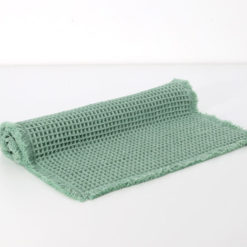 Tappeto Bagno Lilly Nido d'Ape - Salvia 50x80