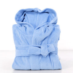 Accappatoio mano seta® - "Pop" Azzurro Taglia M 