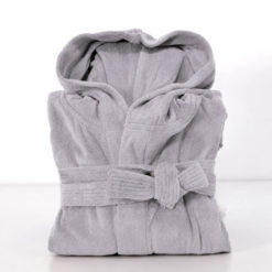 Accappatoio mano seta® - "Pop" Grigio Taglia L 