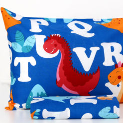 Parure-Copripiumino-Dino-Kids-100%-cotone-Blu