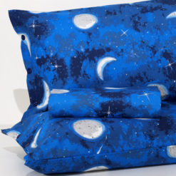 Parure-Copripiumino-Galassia-Blu-100%cotone