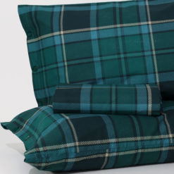 Parure-Copripiumino-Scozia-Verde-100%cotone