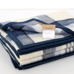 Coperta-Chalet-100%-Lana-Woolmark-Blu