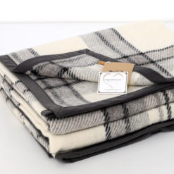 Coperta-Chalet-100%-Lana-Woolmark-Grigio