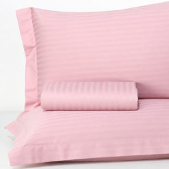 Parure-Copripiumino-100%-Raso-di-Cotone-Charme-Malva
