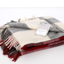 Plaid-Cottage-100%-Lana-Woolmark-Rosso