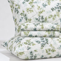 Completo-Lenzuola-FLANELLA-Eucalipto-Verde