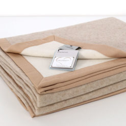 Coperta-Chalet-Royal-100%-Lambswool-Woolmark-Beige