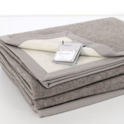 Coperta-Chalet-Royal-100%-Lambswool-Woolmark-Grey
