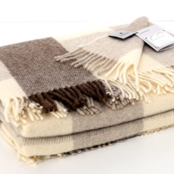 Coperta-Cottage-100%-Lana-Woolmark-Beige